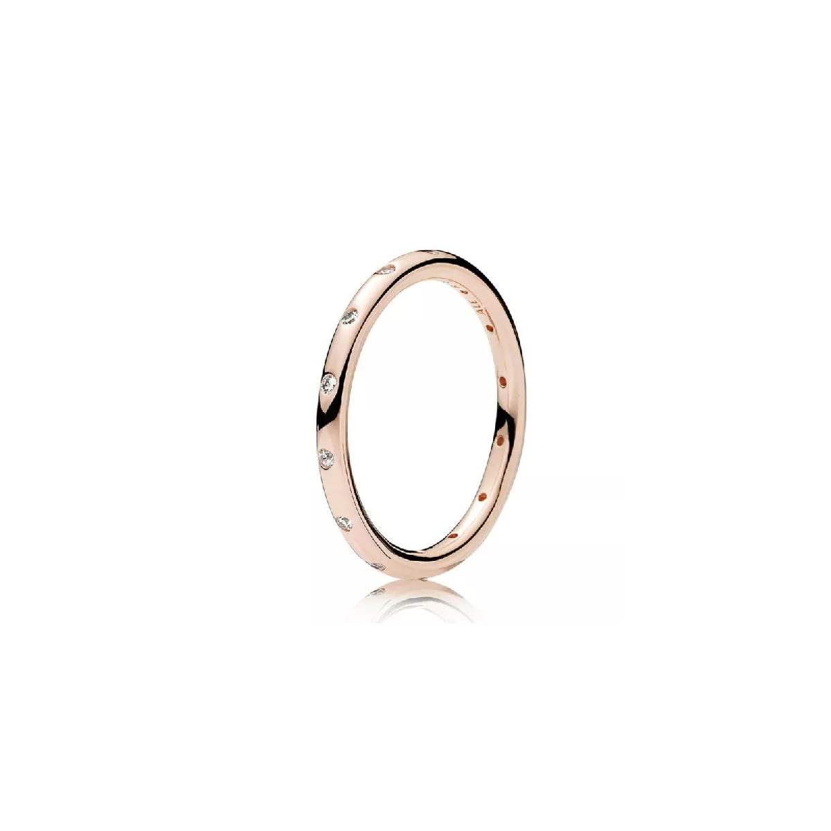 Anillo Pandora plata rose circon  - 180945CZ