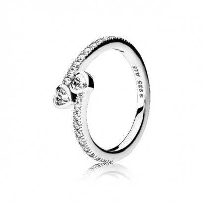 Anillo plata circon corazones medida 14 - 191023CZ