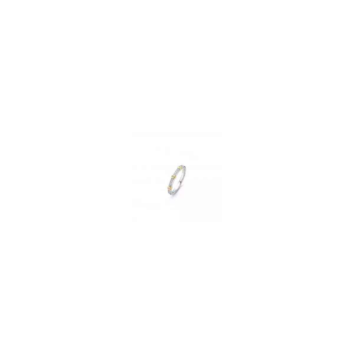 Anillo Ti sento plata y circon - 12149ZY