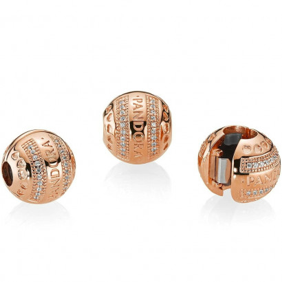 Clip Pandora rose - 787433CZ