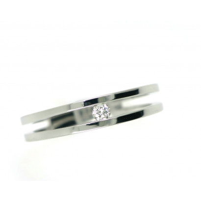 Anell or blanc 18klts brillant - BR1566S