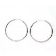 Pendientes criolla oro blanco 24mm diametro - M-660072B Pendientes criolla oro blanco 24mm diametro - M-660072B