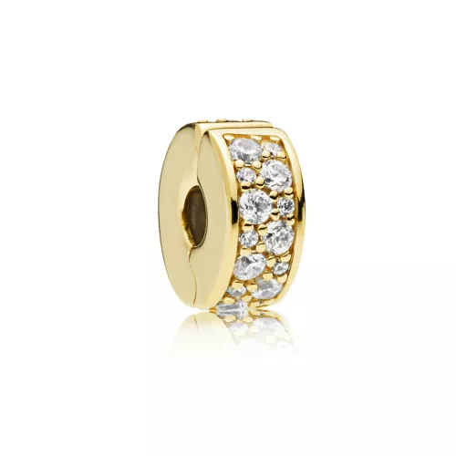 Clip Pandora shine plata xapat zircon - 767164CZ