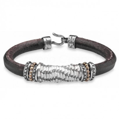 Polsera Platadepalo plata bronze pell - ASB11B