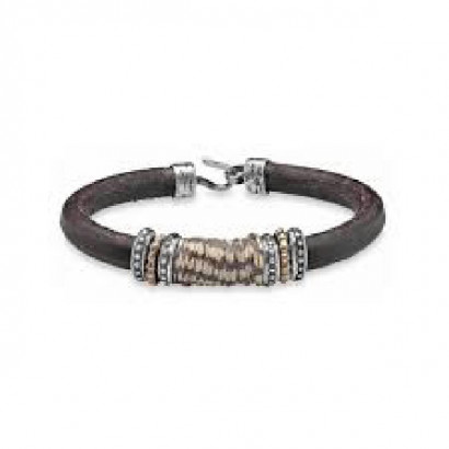 Polsera Platadepalo plata bronze pell - ASB11C