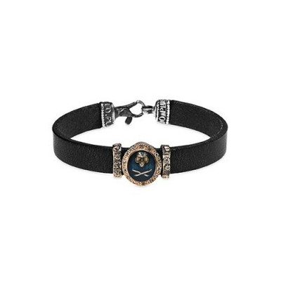 Polsera Platadepalo plata bronze cuir - CAB65A