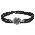 Pulsera Platadepalo plata onix - CB101A