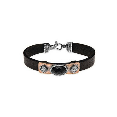 Polsera Platadepalo plata bronze cuir - CB126C