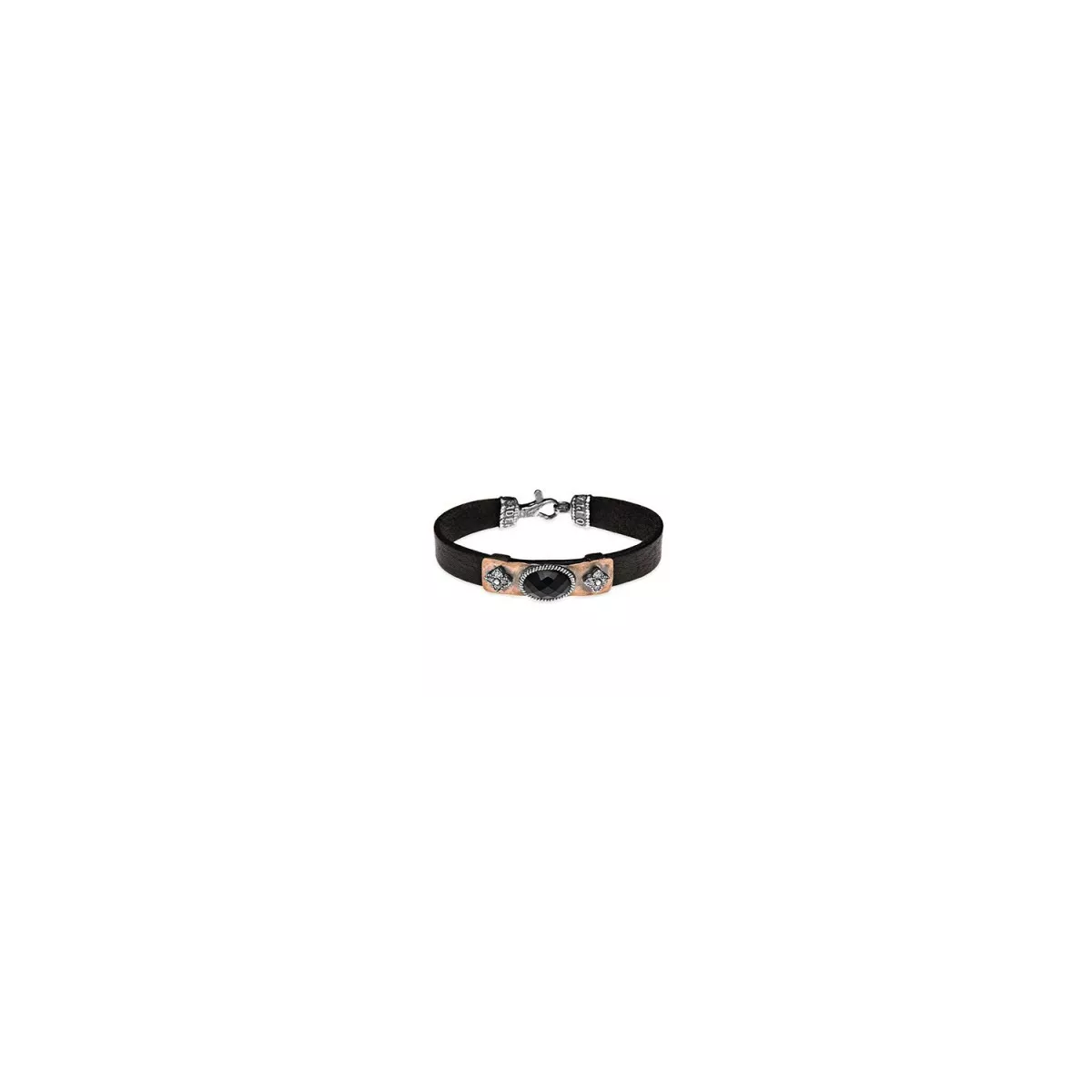 Polsera Platadepalo plata bronze cuir - CB126C