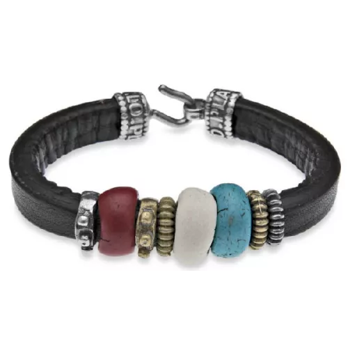 Polsera Platadepalo plata corall turquesa os - CB5A