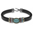 Pulsera Platadepalo plata bronce turquesa - CB8C