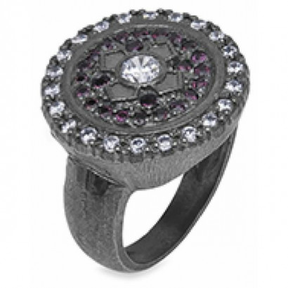 Anell Platadepalo plata zircon - CR26C