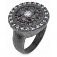 Anillo Platadepalo plata circon  - CR26C