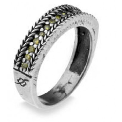 Anell Platadepalo plata zircon - CR2C