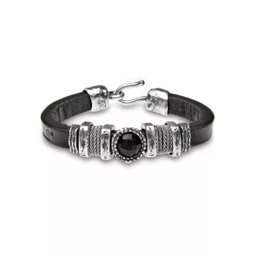 Polsera Platadepalo plata onix - L20E