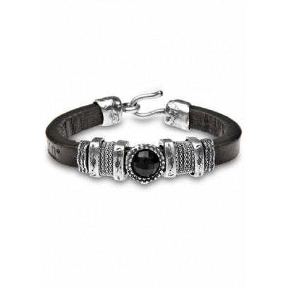 Polsera Platadepalo plata onix - L20E