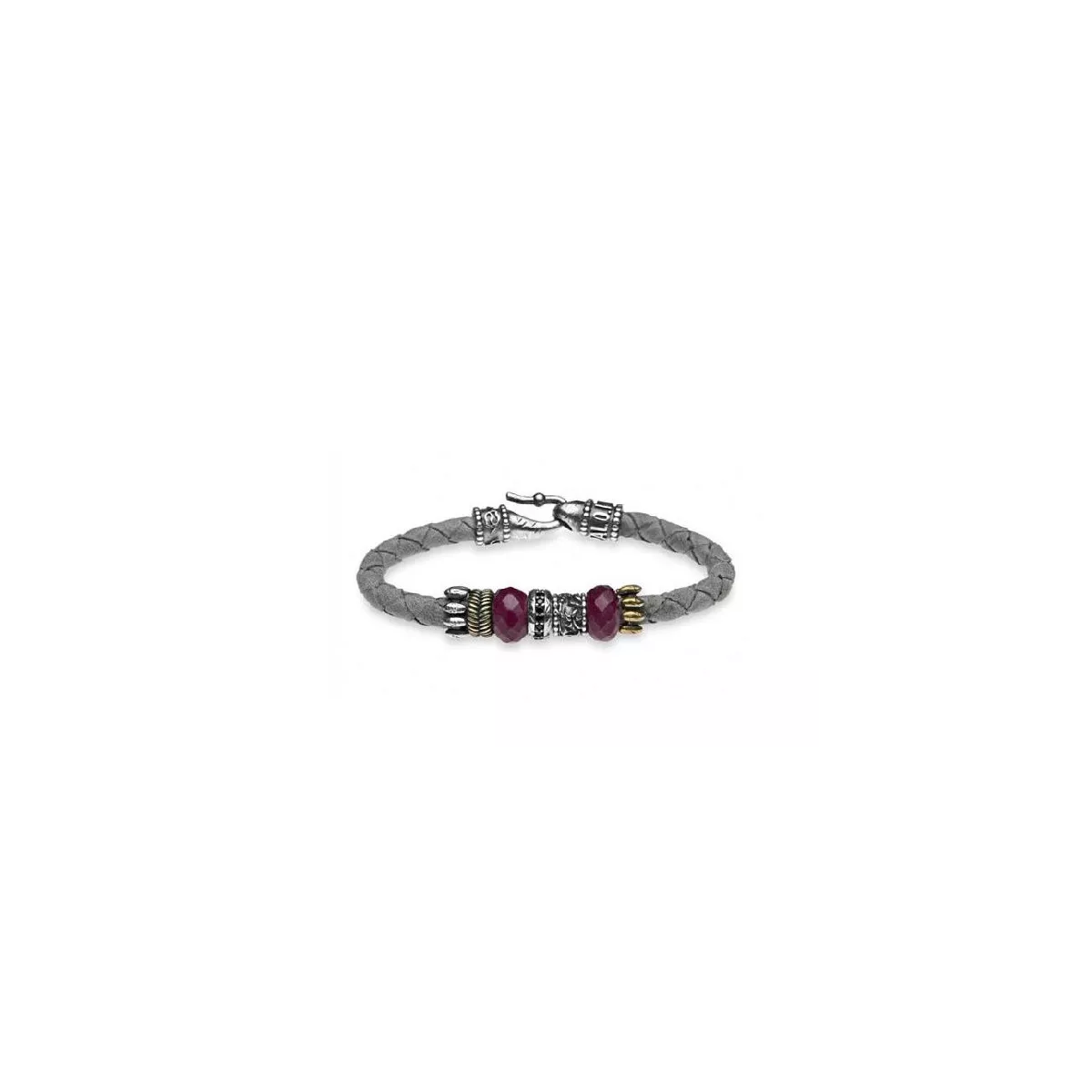 Pulsera Platadepalo plata bronce circon - L25G1