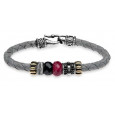 Pulsera Platadepalo plata bronce circon  - L25G2