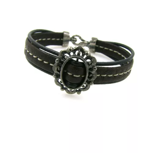 Polsera Platadepalo plata pell - L41B