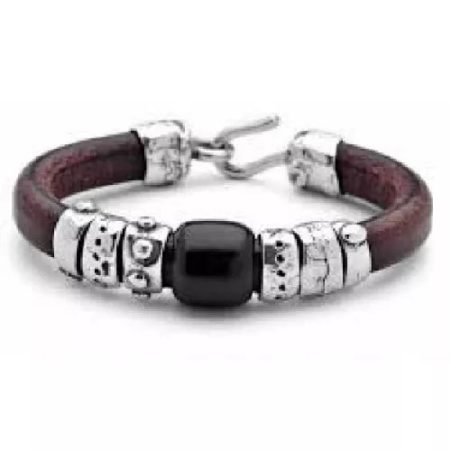 Pulsera Platadepalo plata madera  - L4H