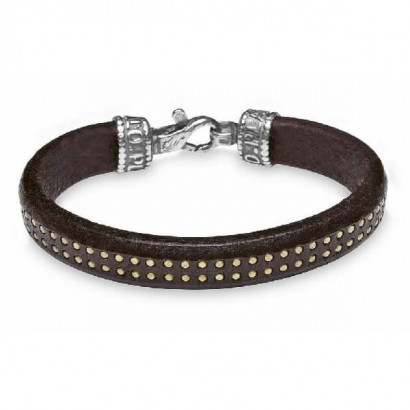 Polsera Platadepalo plata bronze cuir - MB18B
