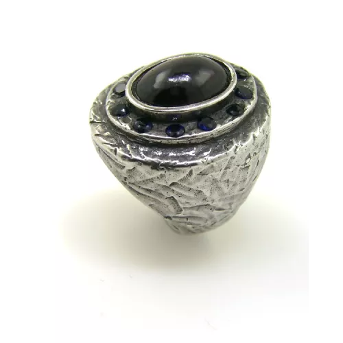 Anillo Platadepalo plata granate  - R27