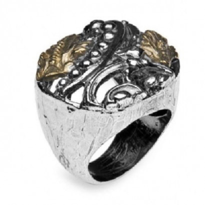 Anell Platadepalo plata bronze - R83