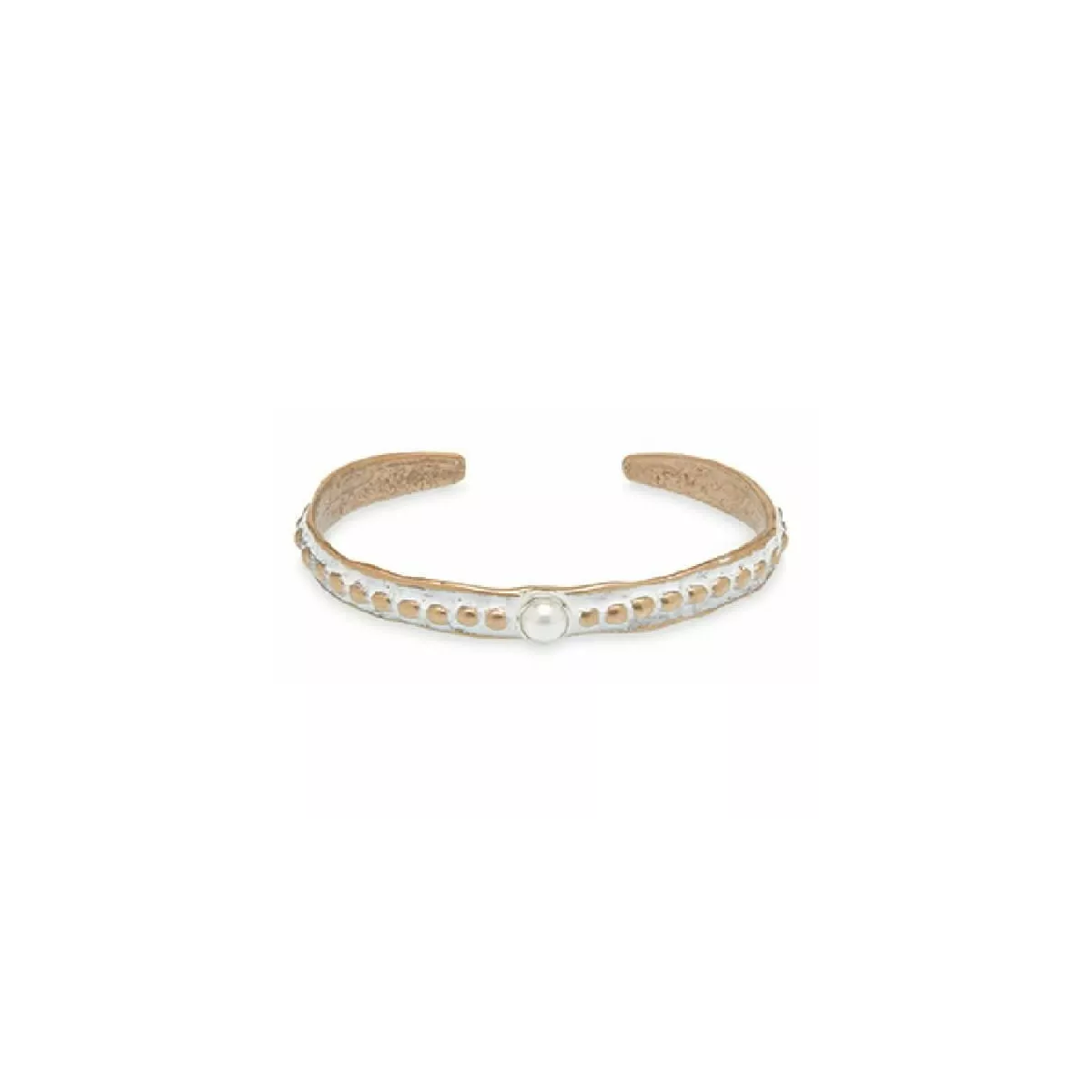 Pulsera Platadepalo bronze perla - TBF14B