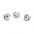 Charm Pandora plata corazones - 797781CZR Charm Pandora plata corazones - 797781CZR