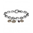 Pulsera Platadepalo plata perla granate bronce - CB141B Pulsera Platadepalo plata perla granate bronce - CB141B