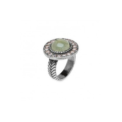 Anell Platadepalo plata prehnita zircon - CR42B