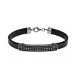 Pulsera Platadepalo plata cuero - MB53A