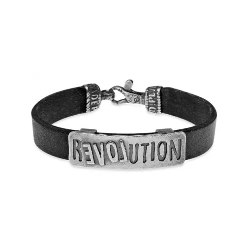 Pulsera Platadepalo plata cuero - MB54C