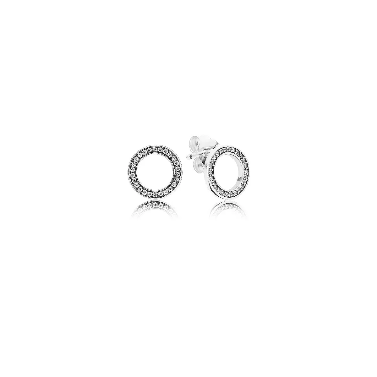 Pendientes Pandora plata circonita - 290585CZ