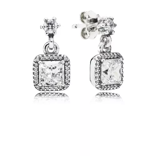 Pendientes plata circon - 290593CZ