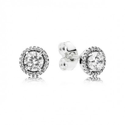 Pendientes Pandora plata y circon - 296272CZ