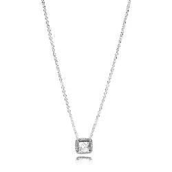 Colgante plata circon cadena 45cm - 396241CZ-45