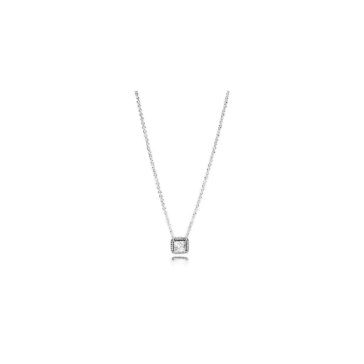 Colgante plata circon cadena 45cm - 396241CZ-45