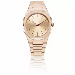 Reloj D1 Milano ultra thin 38mm acero rose - A-UTBL02