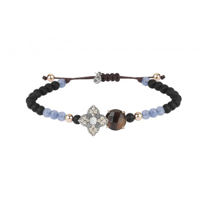 Polsera Sunfield plata topaç fume onix - PU061892