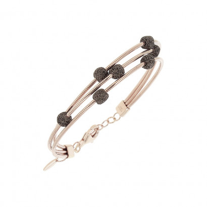 Polsera Pesavento plata rose i marro - WDNAB254