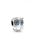 Charm Pandora plata buho circon azul - 798397NBCB