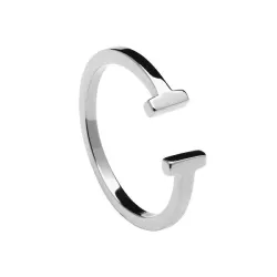 Anillo plata Pdpaola abierto - AN02-003