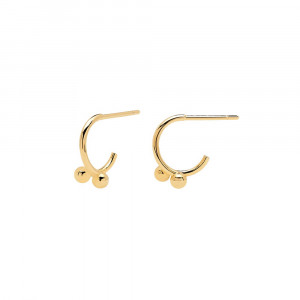 Pendientes Pdpaola Essentiel Aura plata baño oro 18k - AR01-085-U