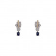 Pendientes Miquel Sarda plata oro zafiro - P17676 Pendientes Miquel Sarda plata oro zafiro - P17676