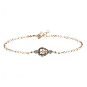 Pulsera Sunfield plata rose citrino - PU062032