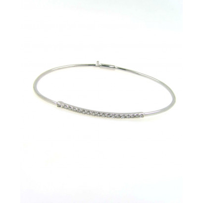 Polsera or blanc 18klts i brill-0.26k - V-3185/PU