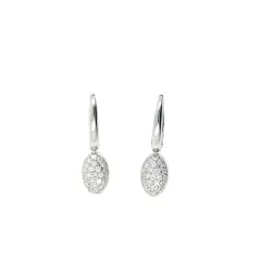 Pendientes oro blanco 18kltes brill-0.38k - V-3066/P