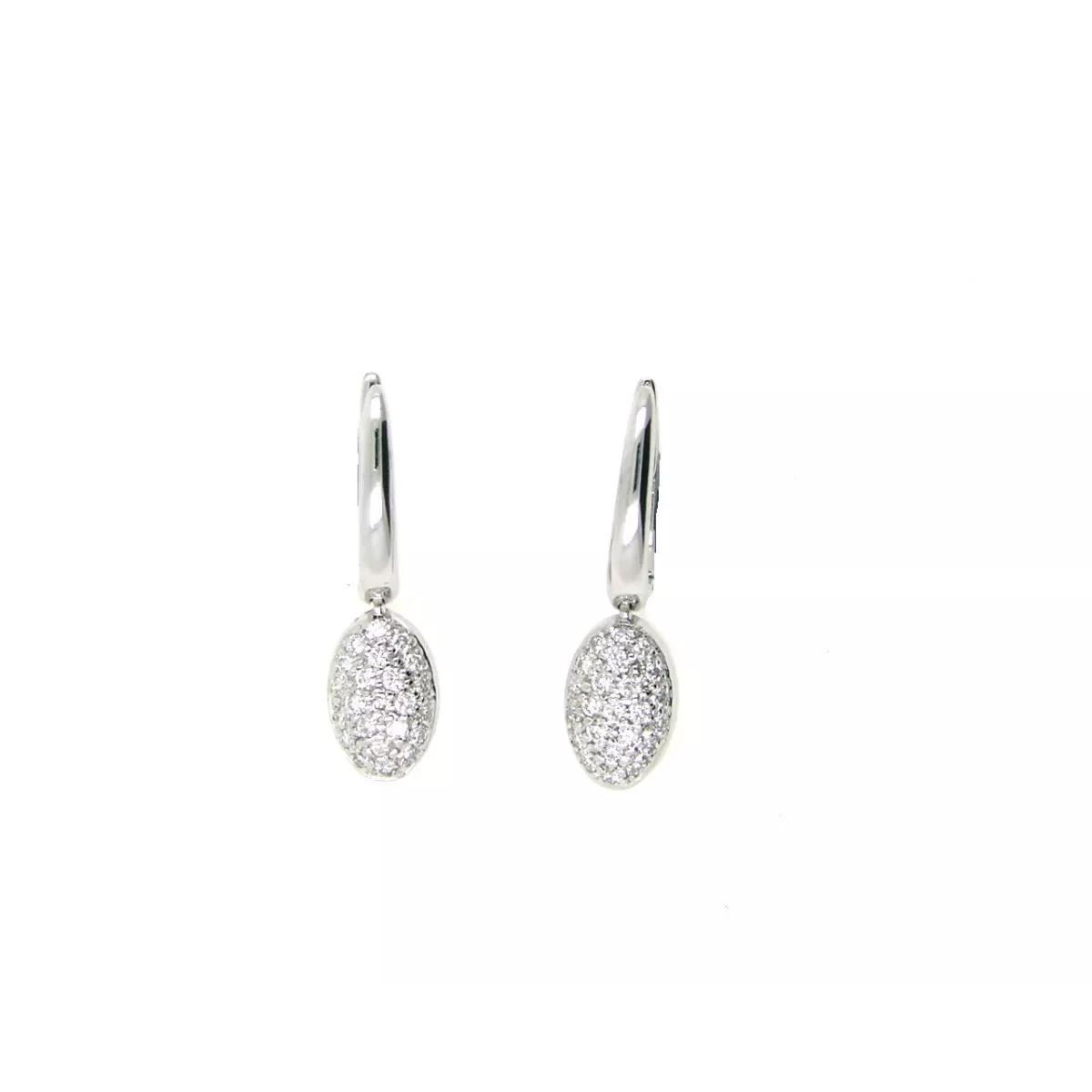 Pendientes oro blanco 18kltes brill-0.38k - V-3066/P