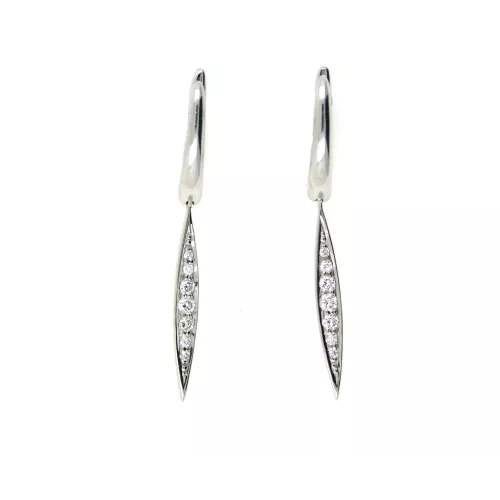 Arracades or blanc 18klts brill-0.20k - V-3211/P